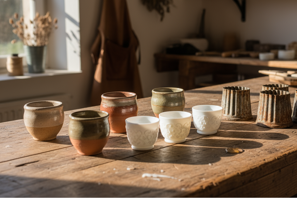 Atelier avec les pots